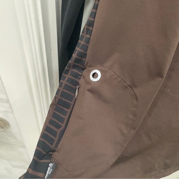 Reebok Running Quarter Zip Pullover Black and Brown NYC Marathon Size S - Picture 5 of 6